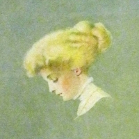 Green Fade Away Girl Illustration - Coles Phillips